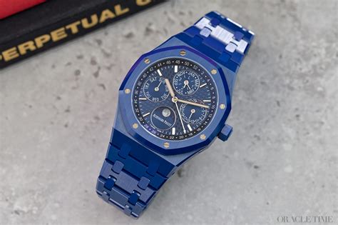 audemars piguet blue ceramic perpetual calendar|royal oak perpetual calendar price.